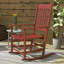 Ensemble de 2 chaises berçantes d'extérieur en bois Outsunny