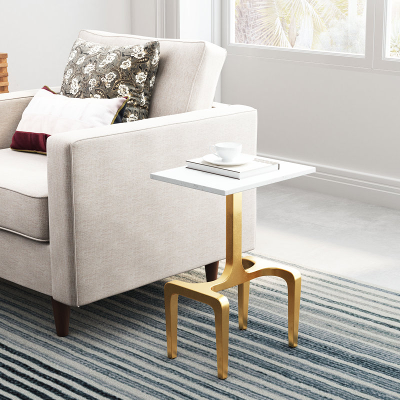Marble Top End Table