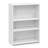 Wright 3-Shelf Bookcase Soft White Living Room Bedroom Office Storage