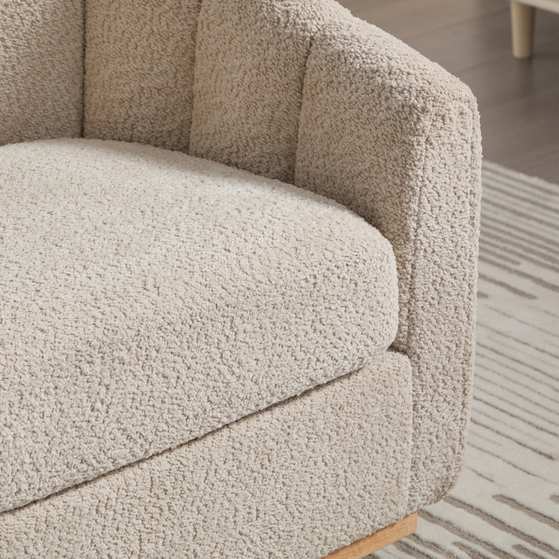 Fauteuil demi-tonneau pivotant l 32,25 po, Blé