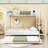 Twin Over Full Bunk Bed With Twin Trundle, Wardrobe And Stairs-1358098605