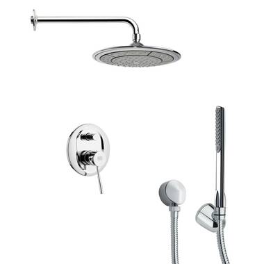 Black Shower System with Handheld, Orsino Remer SFH55 by Nameeks