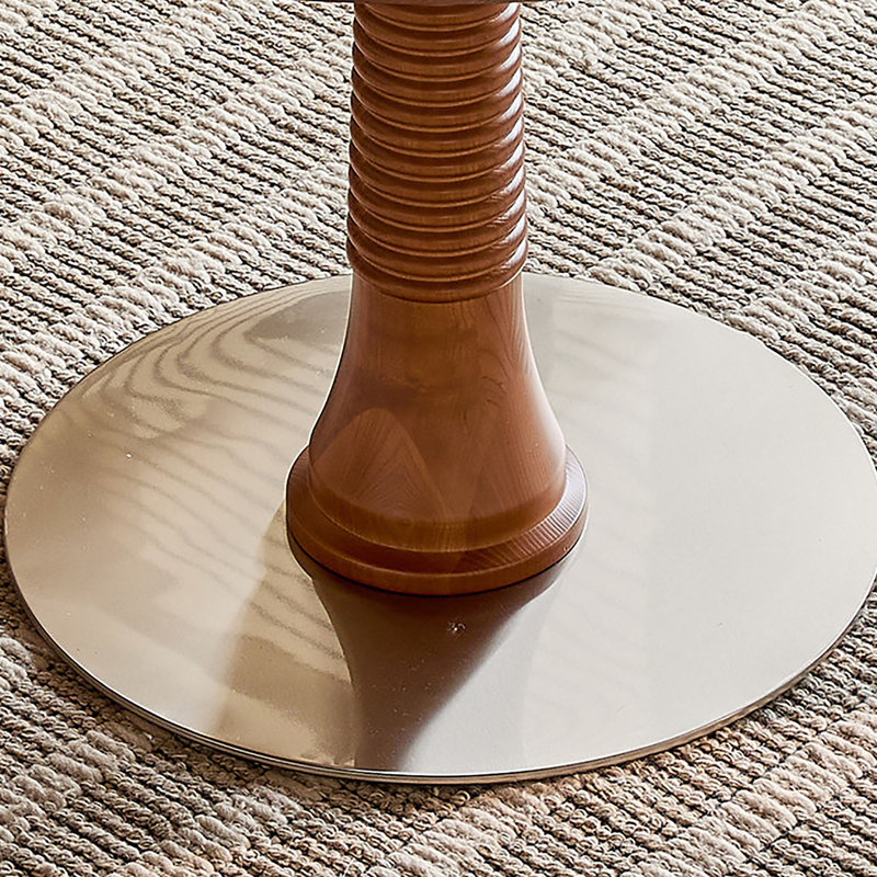 Table ronde French Vintage, H 29,5 po x L 39,4 po x l 39,4 po