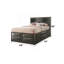 Grey Oak Finish Queen Bed W/Storage