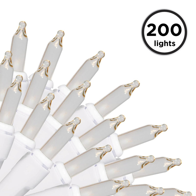 Guirlande de 100 lumières (ensemble de 2), Blanc, 100