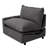Upholstered Modern Linen Fabric Power One-Armed Chair-122850615