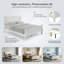 Structure de lit moderne et minimaliste à DEL