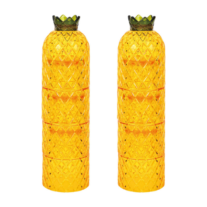 8-Piece Pineapple Stacking Tumbler