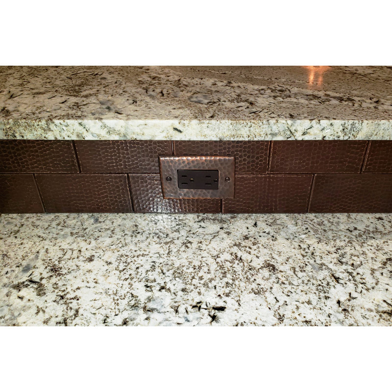 Copper Single Ground Fault/Rocker GFI Switchplate Cover - Quantity 2, 4
