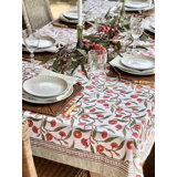 Red Flowering Gums Square Tablecloth