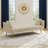 3-Position Backrest, Beige Velvet, Metal + Mid-Foot Frame, 1-Carton, Studio-Perfect-1183573990