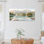 Ensemble de 3 tableaux sur toile représentant un paysage de lac de montagne-1244210753