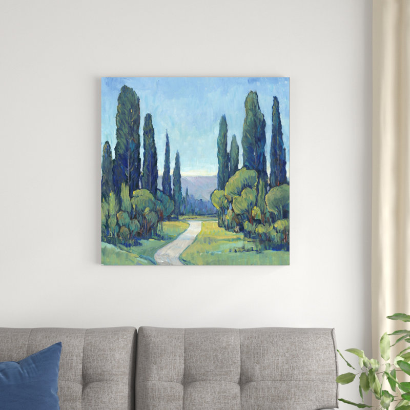 " Cypress Path I " Painting Print, 30" H x 30" W x 1.25" D