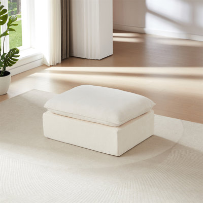 Modern Chenille Cloud Sofa (Only Including Ottoman)