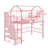 Twin Metal Loft Bed With Roof Design And A Storage Box-772137000