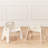 ECR4Kids Stackable Wooden Toddler Chair, 6in, Montessori Furniture, 2-Pack-100511058-100511061