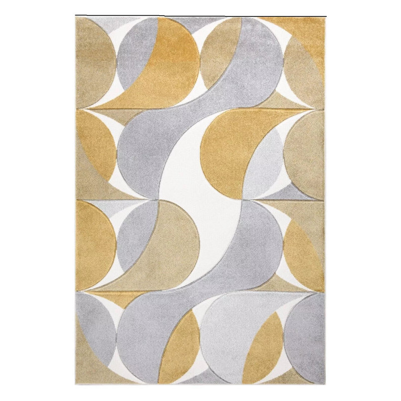 Modern Luxury Geometric Design Rugs Soft Large Area Rugs Floor Mat Colorful Living Room Bedroom Carpet, Rectangle 80 x 150cm