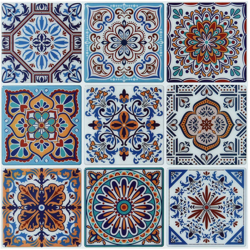 Carreau de mosaïque pelez et collez en PVC 12 po x 12 po