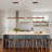 Rolde 1 - Light 39'' LED Linear Kitchen Island Chandelier-832227419