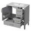 Meuble-lavabo 30 po avec lavabo en céramique-334297826