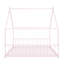 Lit double pleine grandeur en métal, rose-801898506