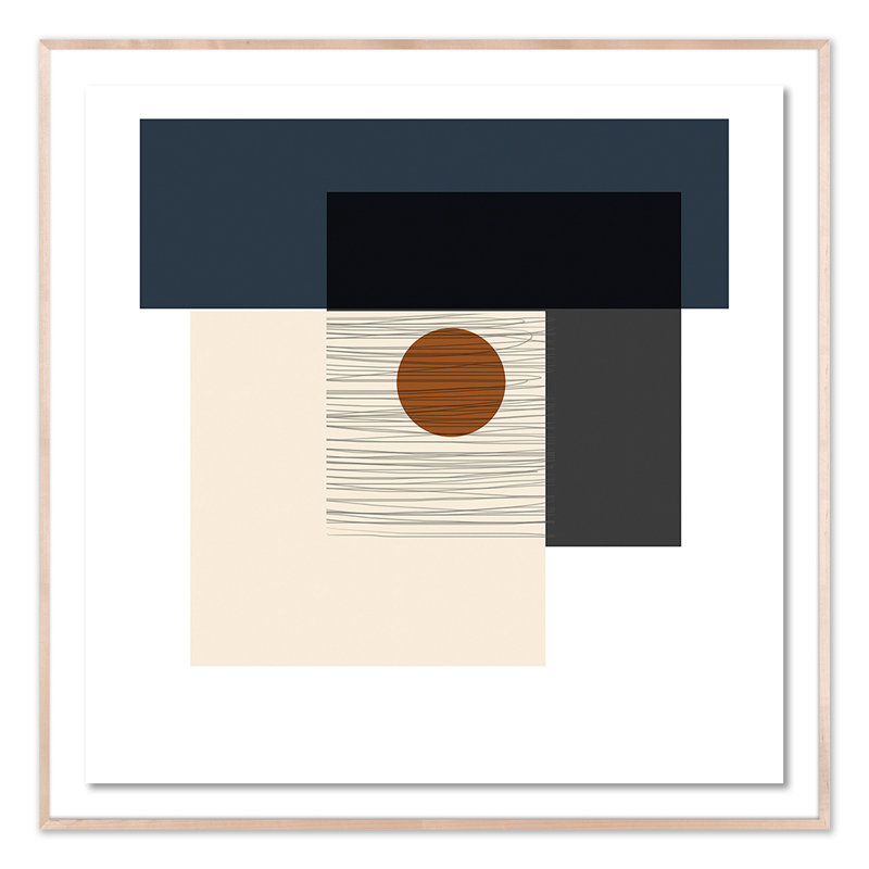 Midcentury IX Print by Jess Engle, Natural, 40" H x 40" W x 2.5" D
