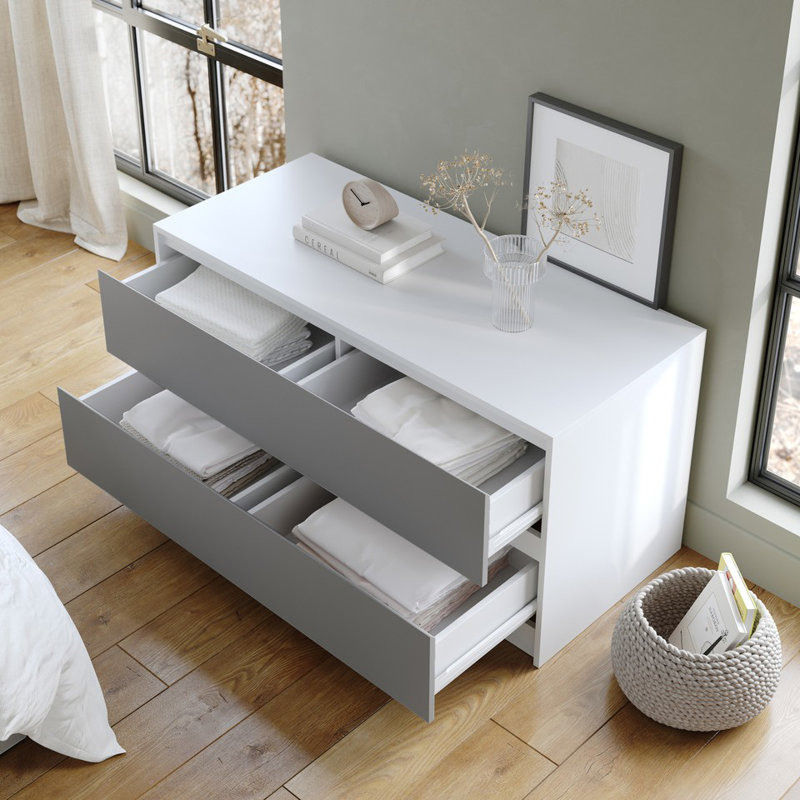 Rectangle Accent Chest, White