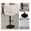 Tabourets de bar pivotants modernes avec hauteur ajustable et tissu tricoté doux, tabourets de comptoir ergonomiques pour îlot de cuisine (ensemble de 2)-60850758