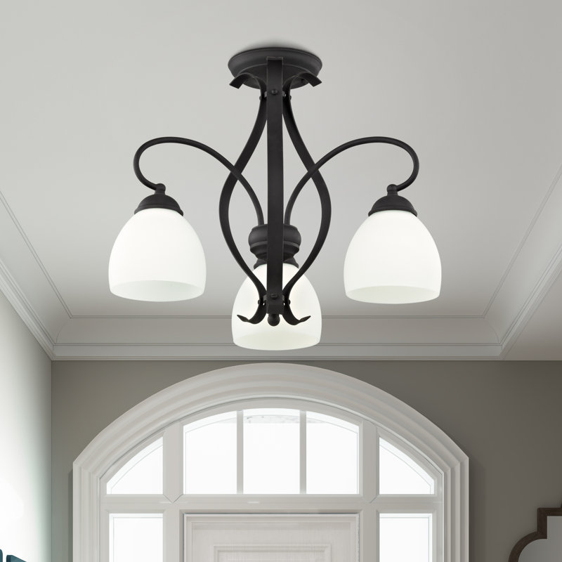 Rossitano 3 - Light Dimmable Chandelier, Black