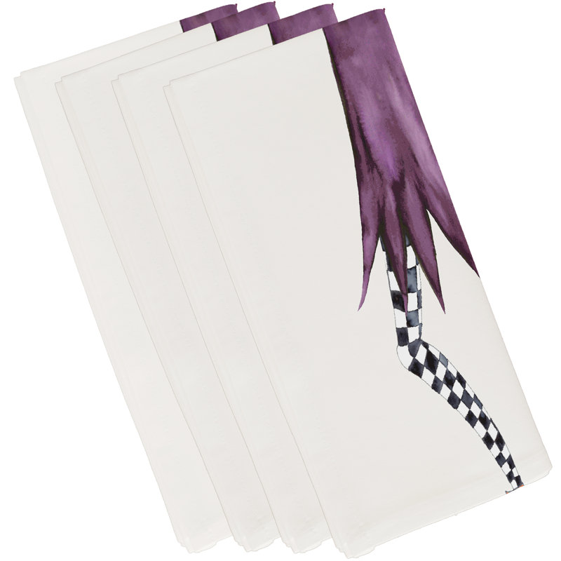 Ensemble de serviettes 4 pièces Mitesh Halloween, Blanc cassé