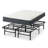 Campbelltown 9-Inch Medium Tight Top Memory Foam Pocket Coil Hybrid Mattress, and 14" Metal Platform Bed-66698920