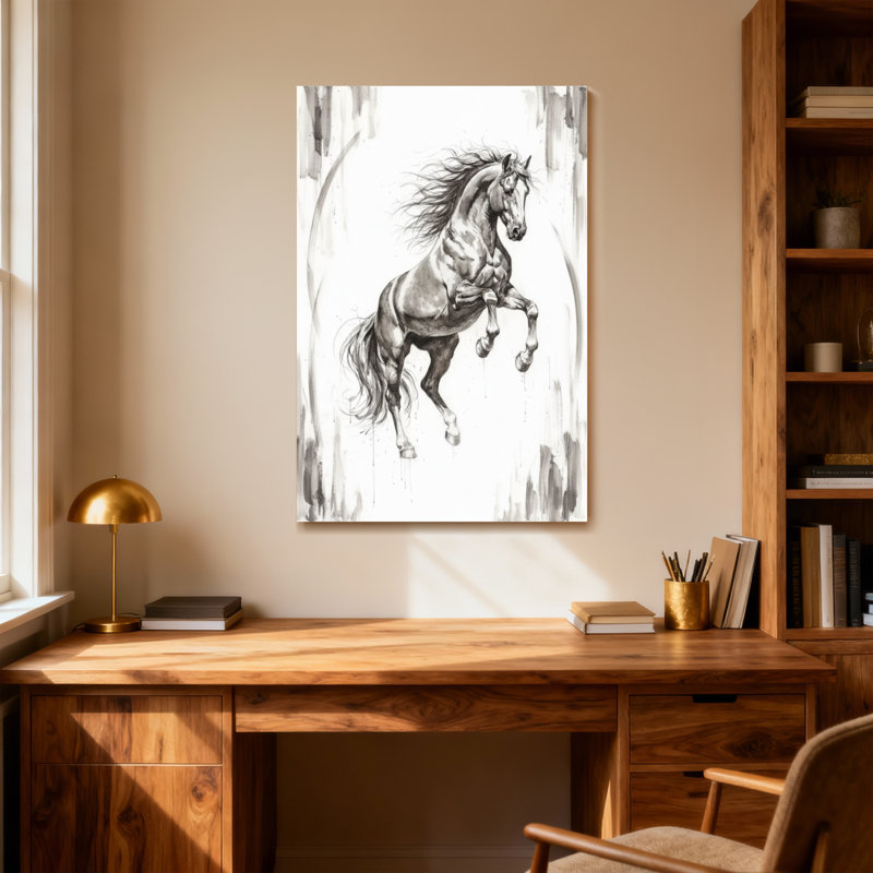 Animals Horse Galloping Dynamic Art, 30" H x 20" W