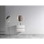 Meuble-lavabo mural moderne blanc brillant de 24 po avec lavabo en céramique et grand rangement, parfait pour les salles de bain contemporaines-126232833-126232834