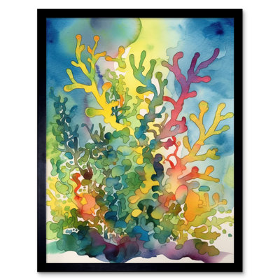 Staghorn Coral Reef - Single Picture Frame Print