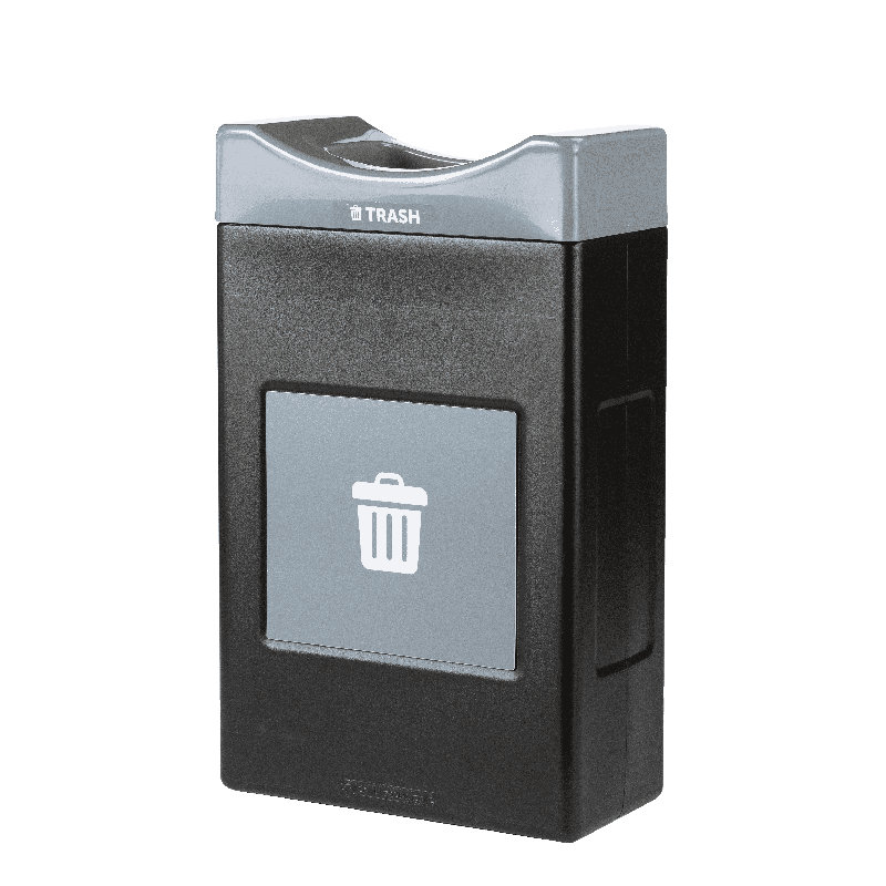 Poubelle Avante Commercial Zone, unité ouverte peu profonde de 30 gallons, doublure incluse 