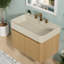 Meuble-lavabo flottant de 36 pouces avec lavabo, surface solide, salle de bain moderne-357572344