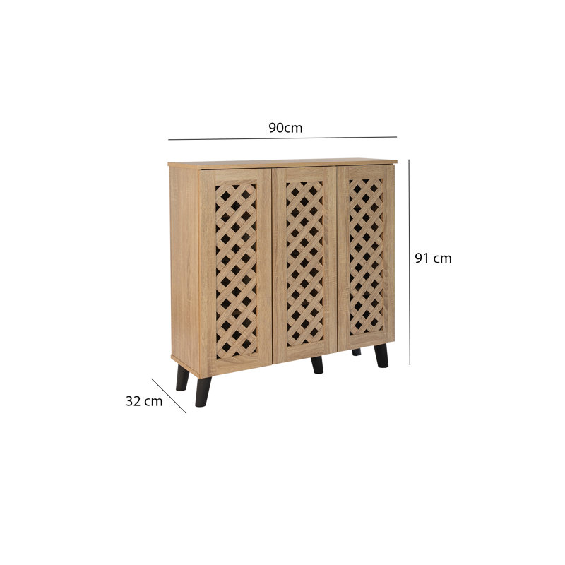 Biehl 20 Pair Shoe Storage Cabinet