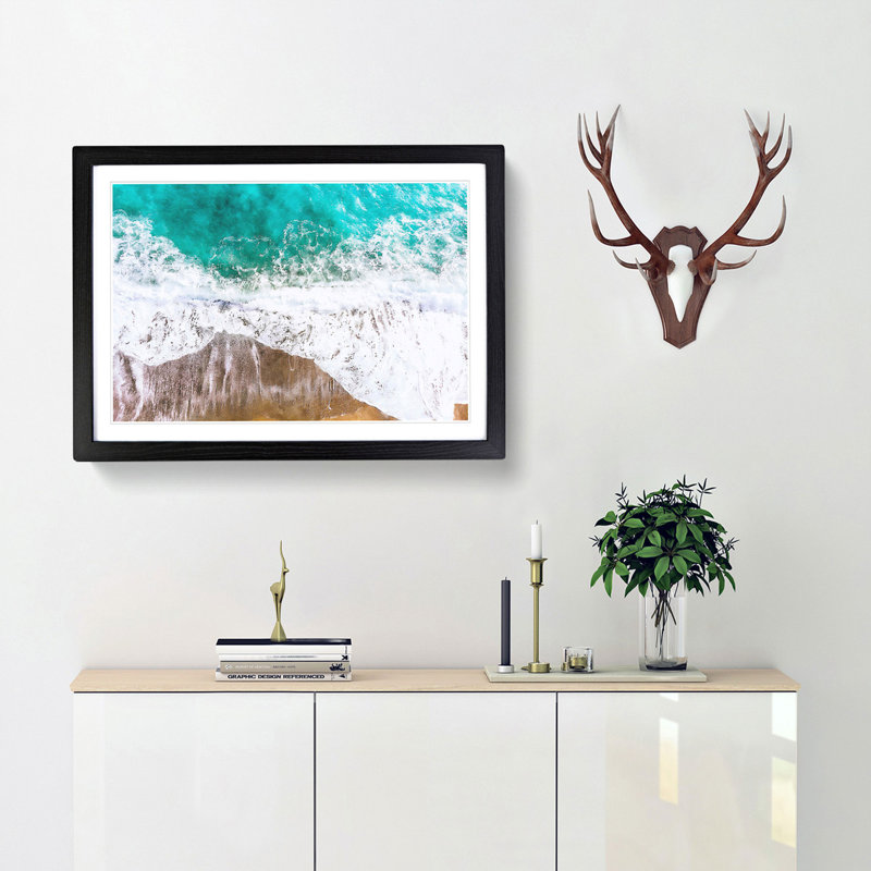 Ocean Dreams - Picture Frame Graphic Art Print, Black Framed, 62cm H x 87cm W x 2cm D