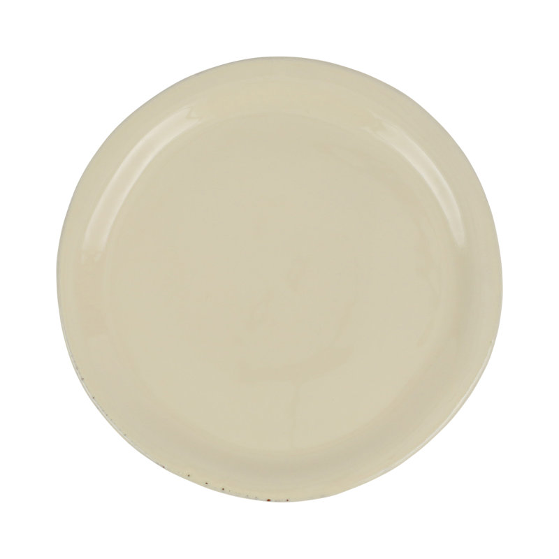 Cucina Fresca Handmade Terracotta Dinner Plate, Crema