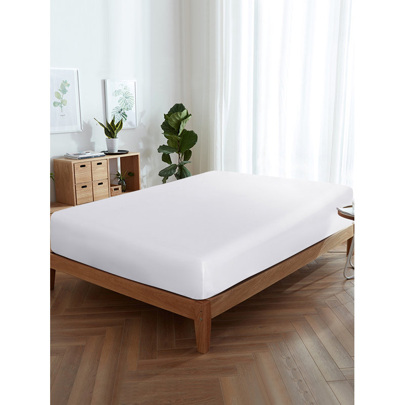 Drap-housse, Simple, Blanc