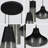 Modern Ribbed Glass 3 -light Pendant Light