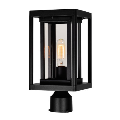 Tête de lanterne d'extérieur 1 lumière pour porche, patio et allée Ahan