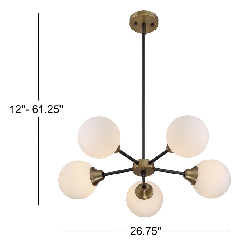 Lustre sphérique Spoutnik à 5 lumières Hallas
