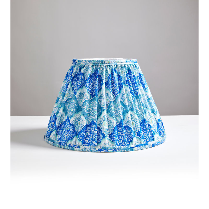 Akira Empire Lamp Shade, Porcelain Blue