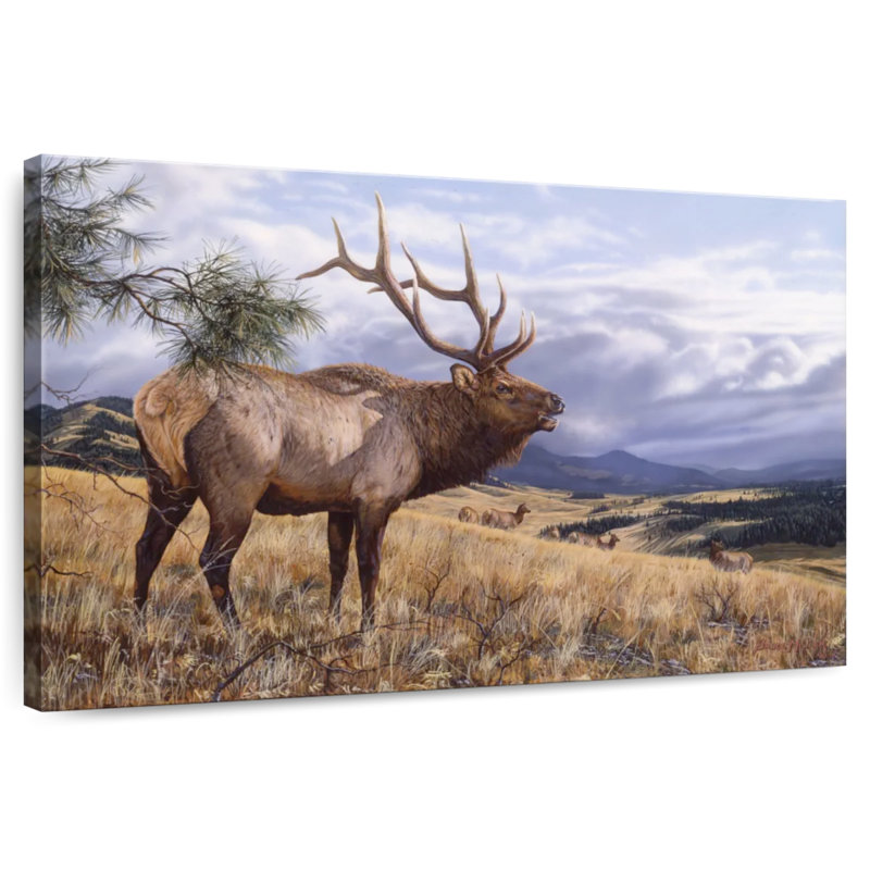 Big Sky Bugler, 20" H x 30" W