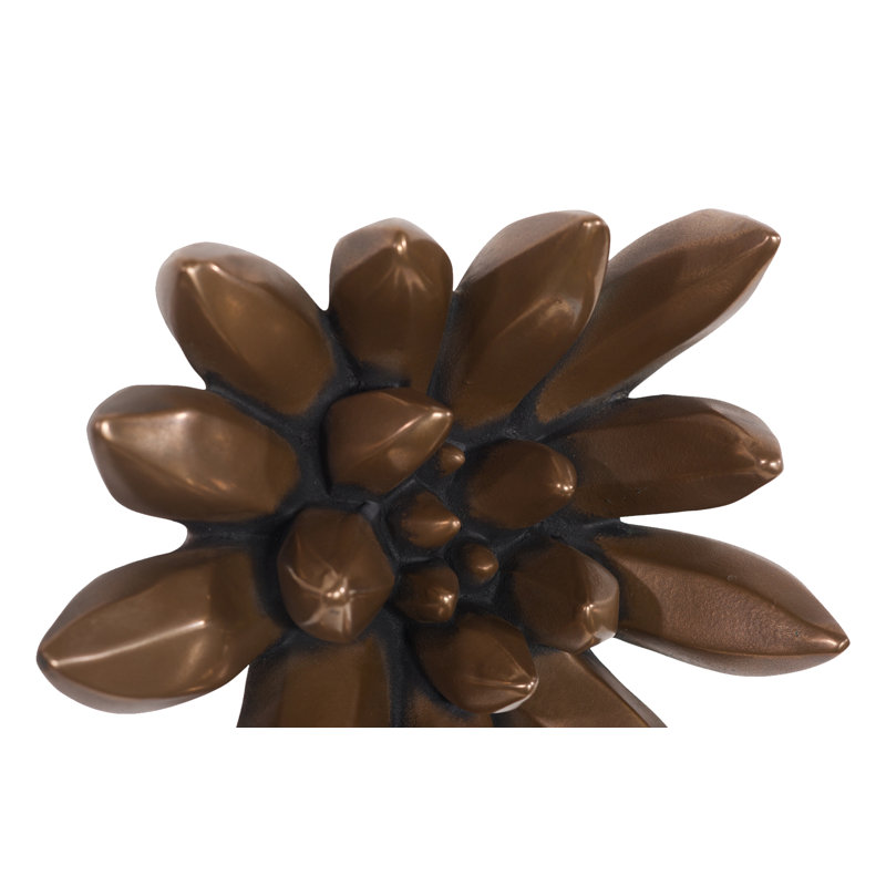 Compactum Succulent Wall Art, Imperial Bronze
