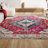 Cockburn Bohemian FLAIR Boho Vintage Medallion Fuchsia/White Rug-1849093196