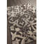 Tapis à médaillon en laine à motif floral traditionnel beige, gris et brun touffeté à la main Bartz Authentic-24361159