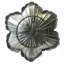 Ensemble de décoration fleur en métal galvanisé 2 pièces