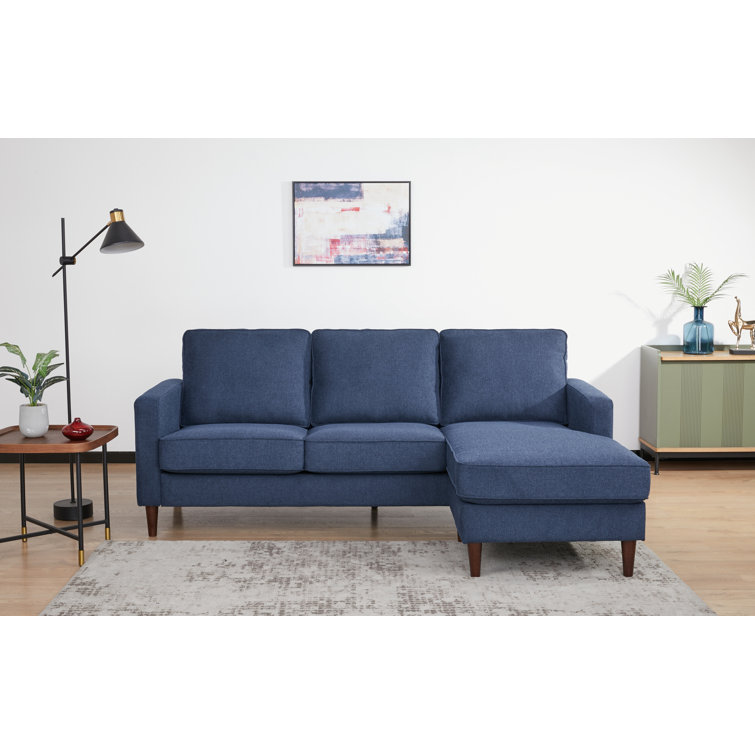 Affordable Furniture Anna Blue/Grey Sofa and Chaise